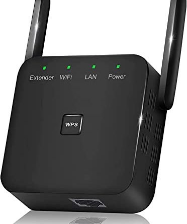 2023 Newest WiFi Extender/Repeater，Covers Up to 9860 Sq.ft and 60 Devices, Internet Booster - with Ethernet Port, Quick Setup, Home Wireless Signal Booster