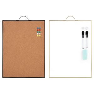 Whiteboard Cork-Board Combo - Small & Portable