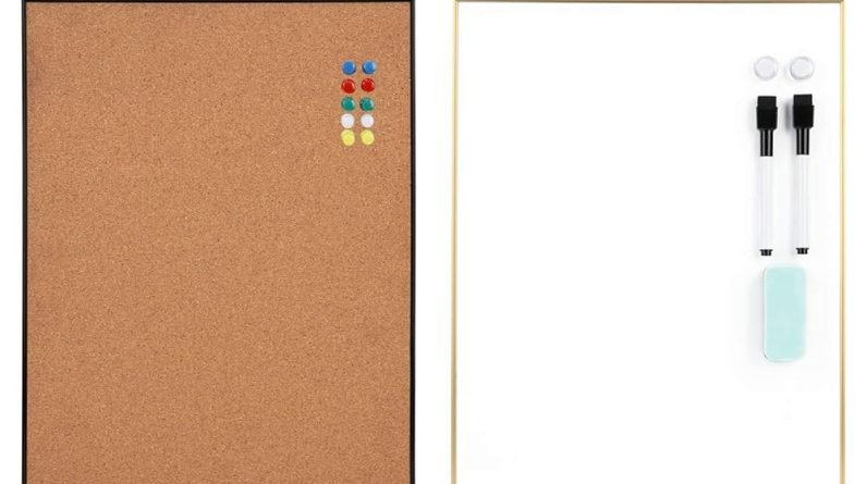 Whiteboard Cork-Board Combo - Small & Portable